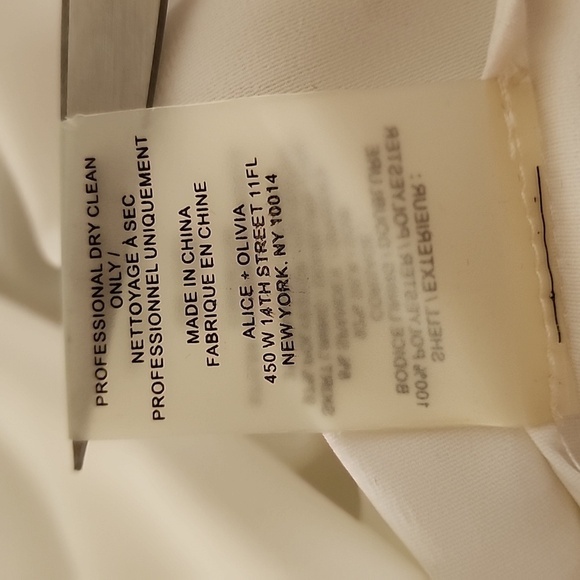 Alice + Olivia Mel Open Back Gathered High-Low Floral Dress Size 10 - Picture 14 of 14